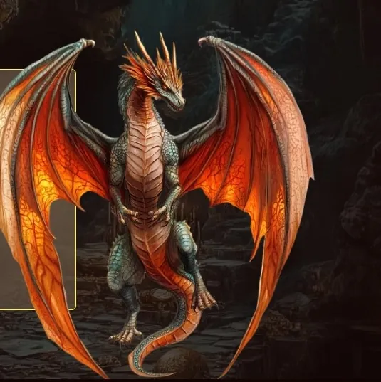Orange dragon artwork from the DragonSlots third deposit bonus